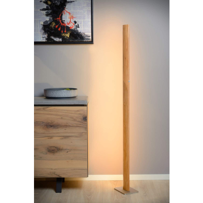 lafabryka.pl Lampa podłogowa SYTZE LED Dim. 1x30W 3000K Light wood 48750/30/72 Lucideide